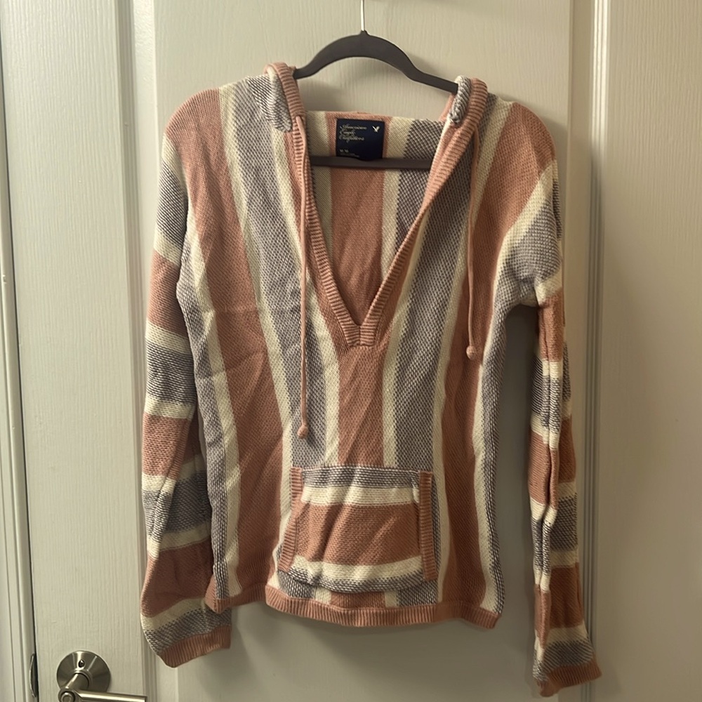 American Eagle Outfitters Vintage 100% Cotton Knit Hoodie - Size Medium